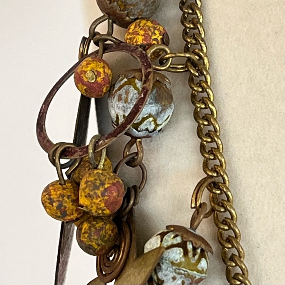 Bohemian Multi-Color Star Charm Statement Necklace - image 3